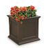 Mayne Fairfield 28 in. Square Espresso Polyethylene Planter