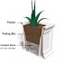 Mayne Fairfield 28 in. Square White Polyethylene Planter
