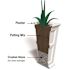 Mayne Fairfield 40 in. Tall Black Polyethylene Planter