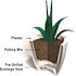Mayne Modesto 20 in. Round Black Polyethylene Planter