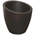 Mayne Modesto 20 in. Round Black Polyethylene Planter