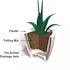 Mayne Modesto 20 in. Round Espresso Polyethylene Planter