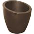 Mayne Modesto 20 in. Round Espresso Polyethylene Planter