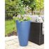 Mayne Modesto 32 in. Round Neptune Blue Polyethylene Planter