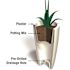 Mayne Modesto 42 in. Round Black Polyethylene Planter