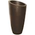 Mayne Modesto 42 in. Round Espresso Polyethylene Planter