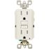 Leviton 15 Amp Self-Test SmartlockPro Slim Tamper Resistant GFCI Duplex Outlet, White (3-Pack) GFTR1-3W