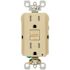 Leviton 15 Amp 125-Volt SmarTest Self-Test SmartlockPro Tamper Resistant GFCI Duplex Outlet, Ivory (3-Pack) GFTR1-3I
