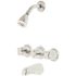 Pfister 3-Handle 1-Spray Tub and Shower Faucet with Metal Knob Handles Polished Chrome (Valve Included)