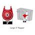 Korky Fits American Standard Cadet 3, 3 In. Red Flapper