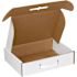Box Partners 12 1/8 X 9 1/4 X 3" White Corrugated Carrying Cases Pkg Of 10