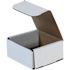 Box Partners 4 X 4 X 2" White Corrugated Mailers Pkg Of 50