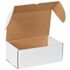 Box Partners 11 3/4 X 7 1/4 X 4 3/4" White Outside Tuck Mailers Package Of 25