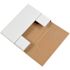 Box Partners 12 1/8 X 9 1/8 X 2" White Easy-Fold Mailers Pkg Of 50