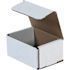 Box Partners 4x3x2" White Corrugated Mailers Package Of 50