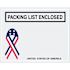 Box Partners 7 X 5 1/2" U.s.a. Ribbon Packing List Enclosed Envlps Case Of 1000