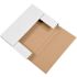 Box Partners 11 1/8 X 8 5/8 X 1" White Easy-Fold Mailers Package Of 50