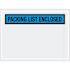 Box Partners 4 1/2 X 6" Blue "Packing List Enclosed" Envelopes Case Of 1000