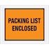 Box Partners 7 X 5 1/2" Orange "Packing List Enclosed" Envelopes Case Of 1000
