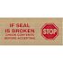 Box Partners 3" X 450' "Stop" Tape Logic #7500 Msgd Water Actvtd Tape Case Of 10