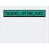 Box Partners 4 1/2 X 6" Green "Packing List Enclosed" Envelopes Cs Of 1000