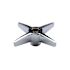 Zurn Aquaspec Single Cross/Four-Arm Handle With Red Blue And Black Index Plugs