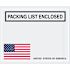 Box Partners 4 1/2 X 5 1/2" U.s.a. Flag "Pckng List Enclsd" Envelopes Cs Of 1000