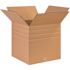Box Partners 17 X 17 X 17" Multi-Depth Corrugated Boxes Pkg Of 25