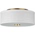 Progress Lighting Inspire 2-Light Indoor Flush Mount, 13", Satin Brass