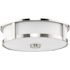 Progress Lighting Gilliam 3-Light Flush Mount, 16", Brushed Nickel, Frosted