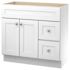 Seasons Bath Vanity Base Cabinet, 36wx34-1/2hx21d, White Finish