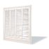 20x20 In. Return Air Grille, 1/2 In. Spacing, Adjustable Hinge Points, White