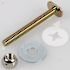 Toilet Bowl Bolts And Nuts 1/4" X 2-1/4" Brass-Plated Package Of 10