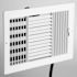 12x6 In. Three-Way Plastic Register