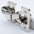 Â½ In. Overlay Self-Closing Cabinet Hinge (Nickel) (2-Pack)