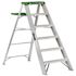 Louisville Ladder As4000 6 Ft. 225 Lb. Aluminum Step Ladder W/ Molded Pail Shelf