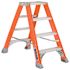 Louisville LadderÐ’ Fm1500 4 Ft. 300 Lb. Fiberglass 3-Step Twin Step Ladder