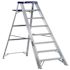 Louisville Ladder As2100 8 Ft. 250 Lb. Aluminum Step Ladder W/ Molded Pail Shelf