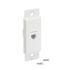 Titan3 1-Gang Telephone Plastic Wall Plate Insert, Textured/Paintable, White