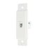 Titan3 1-Gang Telephone Plastic Wall Plate Insert, Textured/Paintable, White