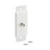 Titan3 1-Gang Catv Plastic Wall Plate Insert, Textured/Paintable Finish, White