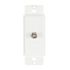 Titan3 1-Gang Catv Plastic Wall Plate Insert, Textured/Paintable Finish, White
