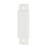 Titan3 1-Gang Blank Plastic Wall Plate Insert, Textured/Paintable Finish, White