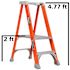 Louisville Ladder Two Foot Fiberglass Platform Step Ladder Type Ia
