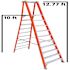 Louisville Ladder Ten Foot Fiberglass Platform Step Ladder Type Ia