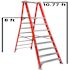 Louisville Ladder Eight Foot Fiberglass Platform Step Ladder Type Ia