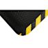 M+a Matting Hog Heaven Mat 5/8" Black With Yellow Border 4.8' X 8'