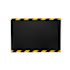 M+a Matting Duracomfort Grip Surface Mat Black With Striped Border 2'X3'