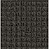 M+a Matting Waterhog Squares Fashion Mat Charcoal 2'X3' Smooth Backing