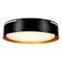 Sylvania LED Round Flush Mount Ceiling Light, 5 CCT Select, Black And Gold